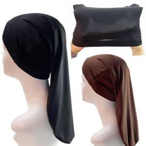 Stretch Long Hair Care Hat Pure Color Milk Silk Long Cap Milk Silk Cap Long