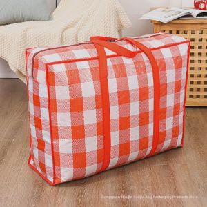 Waterproof And Moistureproof Colored Stripes Woven Bag