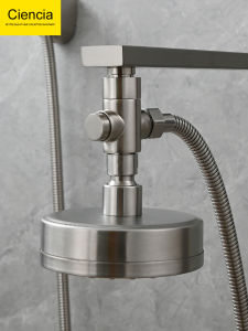 Codelin Bathroom Shower Diverter Valve One in Two out Button Water Distributor Bathroom Accessories Shower Head Diverter