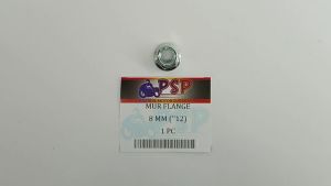 Mur Flange 8mm (Harga Per 1 PCS) - Mor Baut Baud Flange Fleng Pleng Hex Nut Bibir Ring Topi Drat 8MM