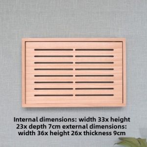 Solid Wood Electric Meter Box Multimedia Box Decorative Cover Box Router WiFi Storage Box Storage Rack Wall Hanging Punch-Free