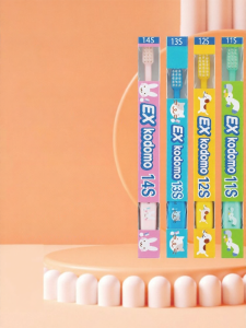 LION | Mothers Helper Kids Toothbrush Soft Bristles Small Head 0-3-5-12 Year Old