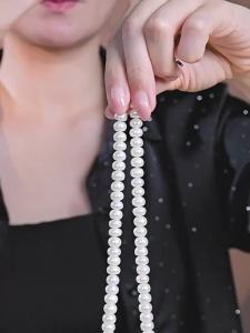 Freshwater Pearl Set Necklace Bracelet Earrings 7.3-9mm