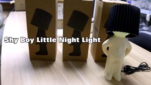 Creative Table Lamp(a bit shy) Mischievous Boy Bedside Table Lamp Funny Home Decoration Gifts for Friends and Couples