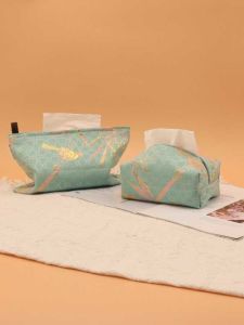 Ry New Chinese Style Silks and Satins Jacquard Tissue Box Accessible Luxury High-End Living Room Desktop Room Paper Extraction Box Car Napkin Drawer