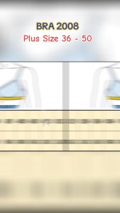 NS 2008 Soft Bra Full Cup Biggest Non -Wired Bra Size 36 - 50 (Full Set)