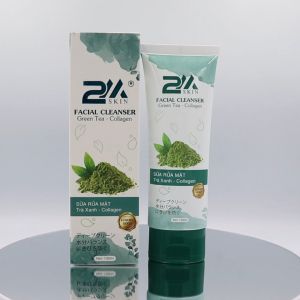 Sữa rửa mặt sạch sâu bã nhờn tạp chất giúp kiểm soát bóng nhờn lỗ chân lông to dưỡng trắng da mềm mịn chiết xuất da trà xanh collagen 2M SKIN 130ml