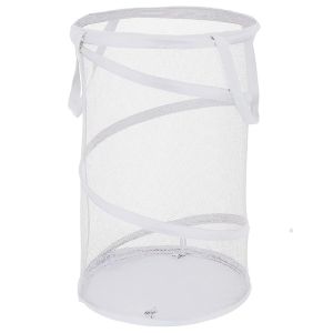 Folding Dirty Laundry Sorting Basket Large Mesh Yarn Storage Bag Frame Bucket Laundry Organizers Storage Pouch Storage Organizer