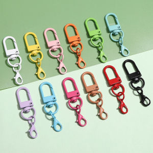 10pcs/set Alloy Accessories+Iron Ring Color Spray Painted Lobster Clasp for Necklace Keychain Bracelet DIY Jewelry Findings Making