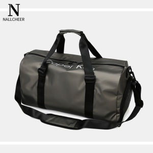 NALLCHEER กระเป๋าเดินทาง แฟชั่นทนทานความจุใหญ่ น้ําหนักเบา แยกแห้งและเปียก กระเป๋าเก็บของ กระเป๋ากีฬา