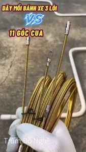 Dây mồi luồn điện cáp Có Bánh xe 4mm bánh xe đầu bi tròn loại 5m 10m 15m