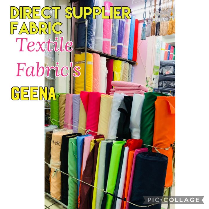 Geena/Pongee/Gina Silk [Makapal pagka Geena Continuous yard per color Sold per yard] Lazada PH