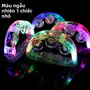 Đồ Chơi Nhạc Cụ Cầm Tay Lục Lạc Đèn LED Nhiều Màu Sắc Nhấp Nháy Dùng Làm Quà Tặng Cho Tiệc Tùng Sinh Nhật Kỷ Niệm Giáng Sinh Cắm Trại