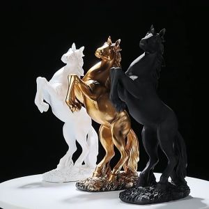 [HCM] Mô hình Ngựa đứng bằng nhựa tổng hợp chất lượng cao (cao 30.5x17x8 cm) quà tặng cho bạn bè người thân trang trí nhà cửa phòng khách tủ TV phòng ngủ…