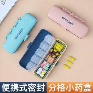 Portable Mini Sealed Medicine Box Pill Bottle Candy Storage Organizer Compact Travel Size Drug Box for Men And Women