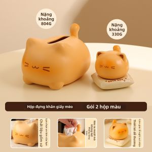 Hộp Đựng Tăm Hình Mèo Dễ Thương