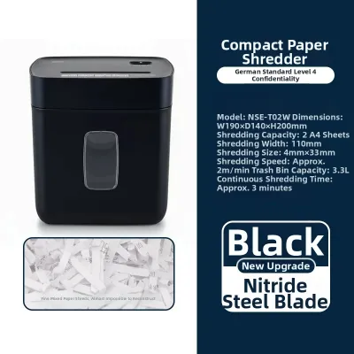 Mini Electric 4-Level Confidential Paper Shredder