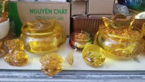 Thỏi vàng phong thủy-Linh vật phong thủy tài lộc thủy tinh-Nhiều cỡ