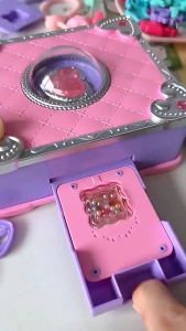 Pelbagai Magic Book 3D Magic DIY Sticker Machine Princess Treasure Box Toys Girls Toys