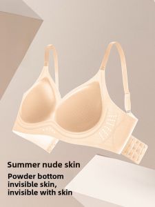 MiiOW | Cat Woman Seamless Bra Breathable Thin Summer Style For Young Women Adjustable Straps Nylon Material V-Neck Design Anti-Sagging