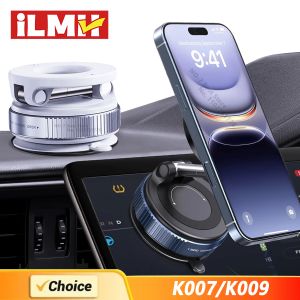 Car Mount Electric Vacuum Magnetic Holder Foldable Strong Suction Stand For Cell Phone For iphone 12 13 14 15 16 Live Streaming