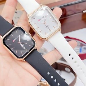 ผ้าหน้าปัด 35 มม. นาฬิกาข้อมือ ผู้ชาย ผู้หญิง สายซิลิโคลนนิ่ม พร้อมวันที่ รุ่นสุดฮิต