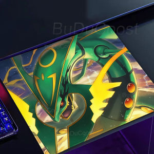 Bandai | Mouse Pad Game Rubber Keyboard Pad Laptop Small Desk Mat Gaming Acessories Pokemon Mega Rayquaza Mousepad XS Playpad Office Mats