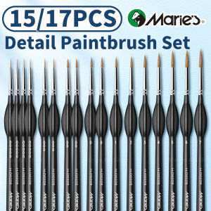 15pcs Maries Detail Paintbrushes SetMiniature Thin Tiny Paint Brush Kit for Acrylic Painting for CraftsNumber by Painting