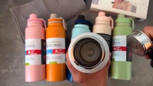 Compact Travel Water Bottle: Stainless Steel Vacuum Thermos Cup 800ml