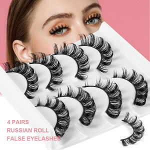 Cross-Border Best-Selling Fiber Mascara Thickened Curly Natural Looking False Eyelashes Hard Stem for Beautiful Lashes