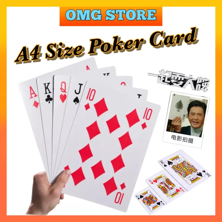 Giant%20Jumbo%20Poker%20Cards%20Casino%20Full%20Deck%20Oversized%20Playing%20Card%20Big%20Size%20High%20Quality%20A4%20size%20%E5%B7%A8%E5%9E%8B%E8%B6%85%E5%A4%A7%E6%89%91%E5%85%8B%E7%89%8C%20-%20Image%202