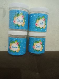toples bumbu/kue motif bunga ukuran 500ml/600ml ( harga untuk 4 pcs)