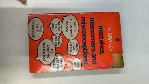 Mistake Misnomers and Misconception | old unused book | language and Cultural book