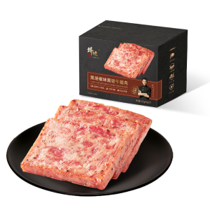 Black Pig Lunch Meat Individual Slices Black Pepper Flavor Ready-to-eat Expiration Date Sausage Wrapped Sandwiches Food