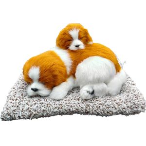 Thú Bông Đôi Cún Con Và Mèo Dễ Thương Trang Trí Taplo Ô Tô Lọc Không Khí Bằng Than Hoạt Tính Làm Đồ Decor Quà Tặng Sinh Nhật
