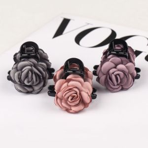 Elegant Double-Sided Rose Flower Hair Clip Womens Stylish Hair Accessories Fashionable Hair Grips High-End Feeling Hair Cards