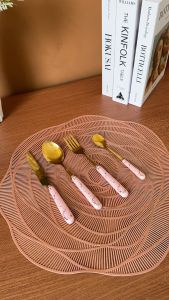 NexXIO Sendok Sultan Marble Gold Satuan / Sendok Makan Marble Eceran Termurah / Sendok Garpu Marble