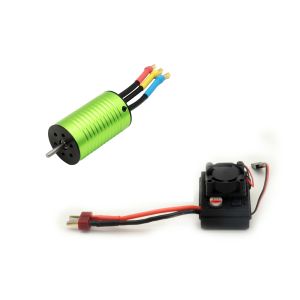Bộ Mô Tơ Không Chổi Than 4000KV 2847 Với Bộ Nâng Cấp ESC 45A Dành Cho Xe Mô Hình RC SCY 16101 PRO 16102 PRO JJRC Q130 Wltoys 1/12 1/14 Kim Loại