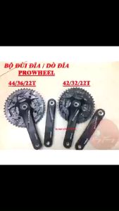 Bộ ĐÙI ĐĨA xe đạp 3 tầng ( 44/36/22T ) (42/32/22T) ProWheel cao cấp Nhôm 6061 . Có thể tháo rời liên kết.