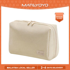 MATEYOYO Cosmetic Bag Case Portable Travel Toiletry Bags Lightweight RPET Makeup Pouch Handbag Large Capacity Cosmetic Bag Storage Bag for Traveling Business Trip Home Tidy