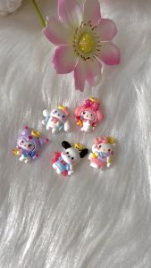 [FREE SHIP] Crocs Jibbitz Sticker gắn dép Hoạt Hình Kitty Pochacco - Có Nút Gắn