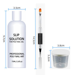 75ml Nail Slip Solution for Poly gel Extension UV Gel Nail Art Manicure Design Tools