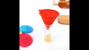Corong Lipat Silikon Food Grade Refill Minyak Kecap Sabun / Corong Portable Dapur Lipat Multifungsi