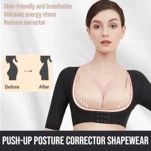 Push-Up Posture Corrector Shapewear Women Bra Posture Corrector Bras Front Closure High Elasticity
