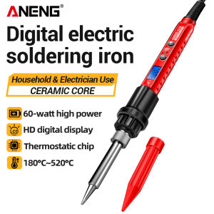 ANENG | Adjustable Temperature 110V/220V Soldering Iron ANENG SL106 US EU Plug Fast Heat Up Electronic Welding Electrician Repair Tool