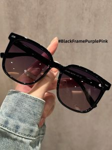 Schever | UV Protection Gradient Purple Pink Womens Oversized Polarized Sunglasses for Myopia