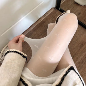 MIASOCKS ถุงน่องเซ็กซี่ของผู้หญิงโลลิต้าลายจุดโบว์jkถุงน่องสีดำถุงน่องหวานบาง