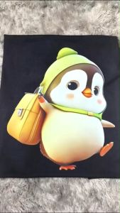 Kaos Pria Premium 3 Dimensi Tshirt 0blong Animasi Baby Penguin Katun 24s 100% H065 By Hans & co