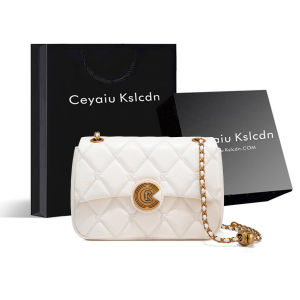 Ladies Chain Strap Square Bag Official Website Small C&K New 2025 Diamond Grid High-End Single Shoulder Slant Carry Bag
