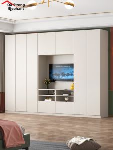 QIANGXIANG | Beige Style Storage Cabinet